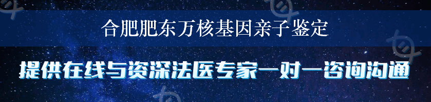 合肥肥东万核基因亲子鉴定